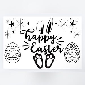 Custom Made 50count Easter Stickers